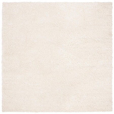 Safavieh 3 x 3 ft. August Shag 900 Power Loomed Square Area Rug, Ivory AUG900C-3SQ